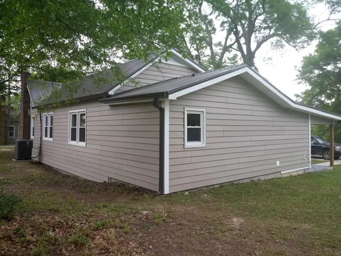 Roofline, gutters, and exterior trim